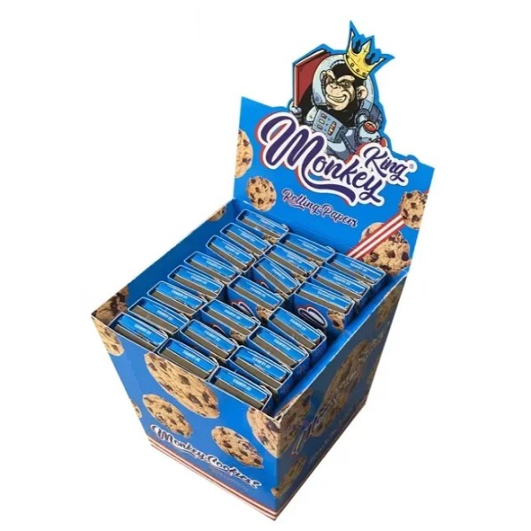 Papel Monkey King Size Slim con Tips Smell Cookies para enrollar
