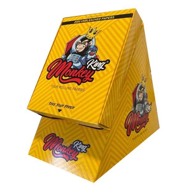 Dispensador de papel sin blanquear Monkey King Size con hojas para enrollar