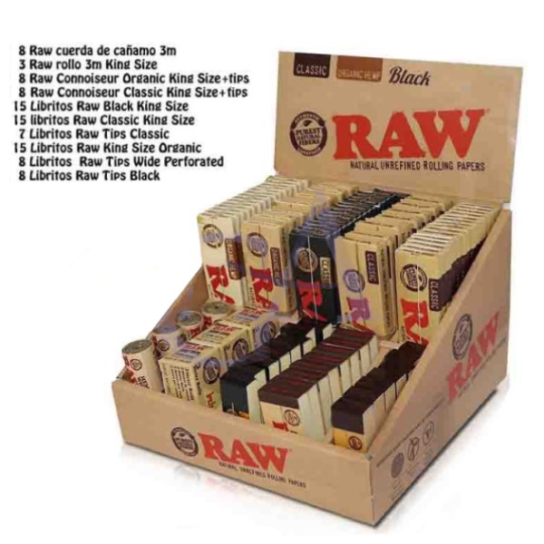 Caja multiproducto Papel RAW con papeles y accesorios para liar