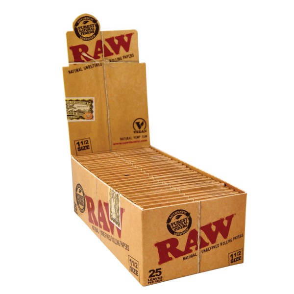 Papel RAW Classic 1.1/2 para enrollar cigarrillos