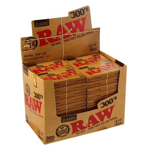 Caja de 40 librillos de papel RAW Classic 1.1/4 para enrollar