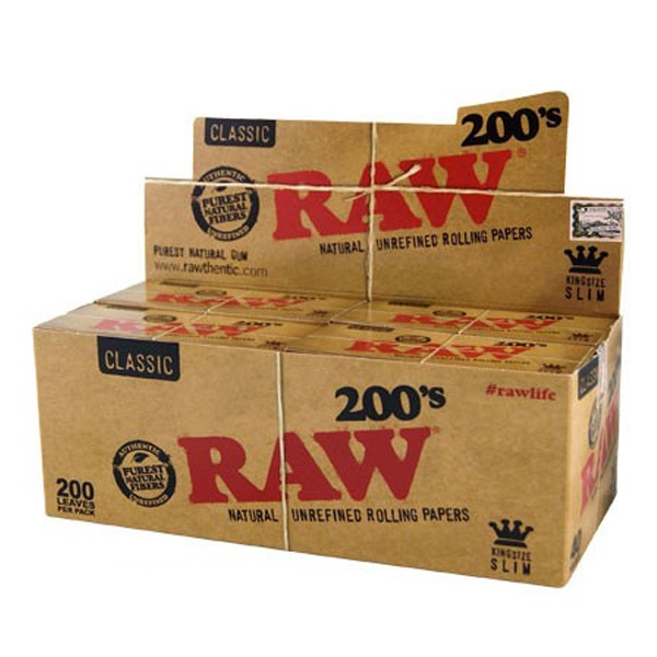 Papel RAW Classic King Size Slim Block 200 para enrollar