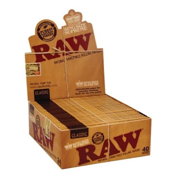 Paquete de papel RAW Classic King Size Supreme para enrollar