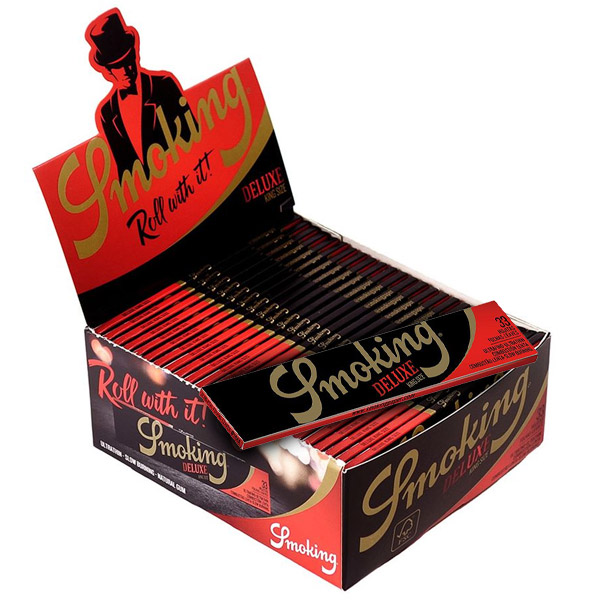 Papel de fumar Smoking King Size Deluxe 2.0 paquete de 50 librillos