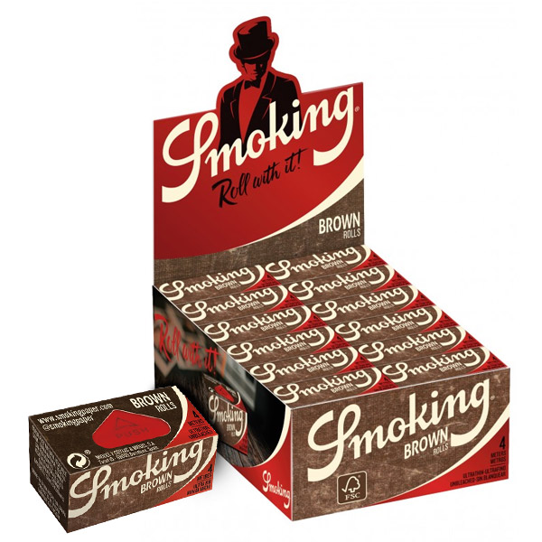 Papel de fumar Smoking Rolls Brown en rollos