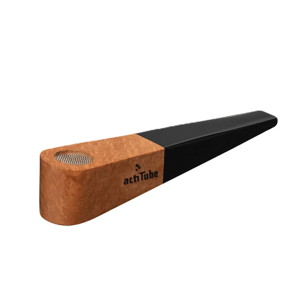Pipa Acti-Tube de brezo para fumar tabaco