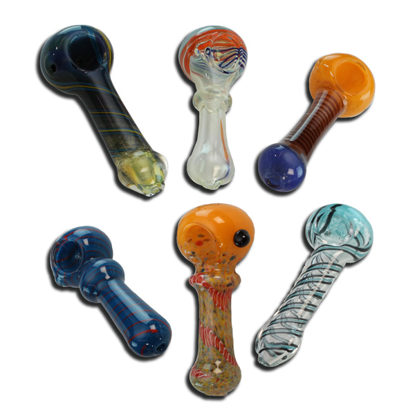 Pipa de cristal con diseño de hongo de 11 cm para uso en pipas