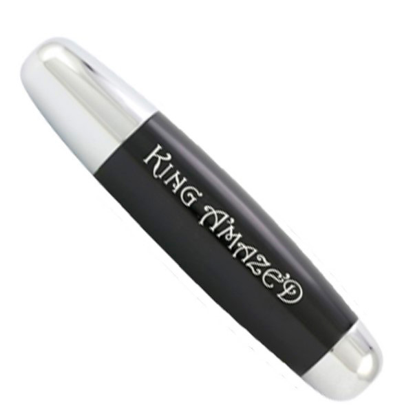 Pipa King Amazed Black Red Eye de 15 cm para uso en parafernalia