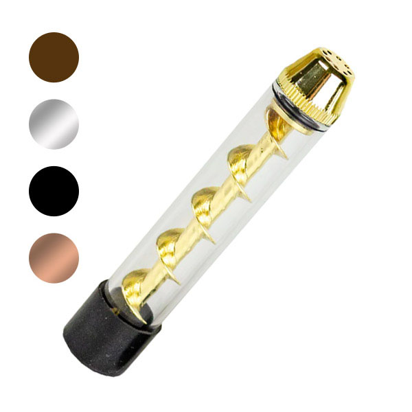Pipa metálica y de cristal Twisty Blunt V12 para uso en fumadores