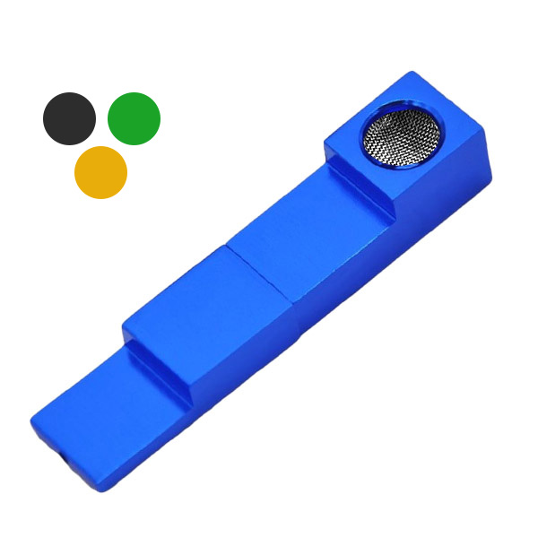 Pipa metálica con imán de 75 mm en colores variados para uso en pipas-metal