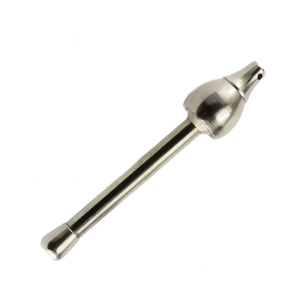 Pipa metálica en forma de seta para llavero de 90 mm