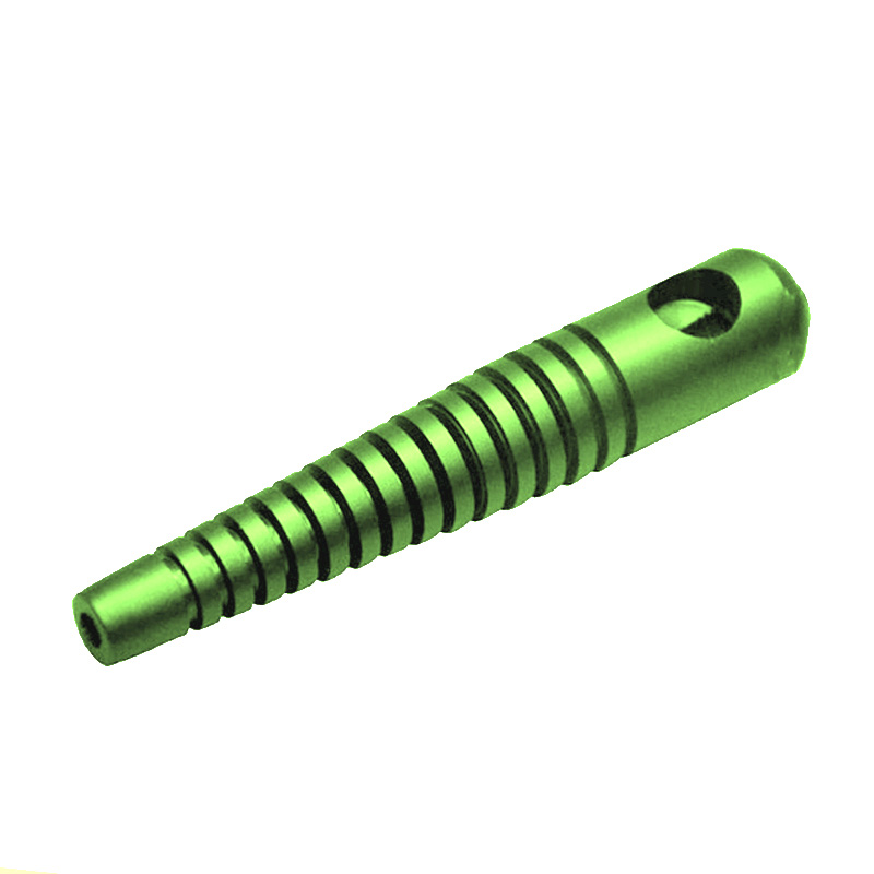 Pipa metálica verde esqueleto de 85 mm para fumar