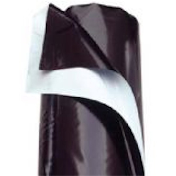 Rollo de plástico blanco y negro para cultivo, 100 x 2 metros