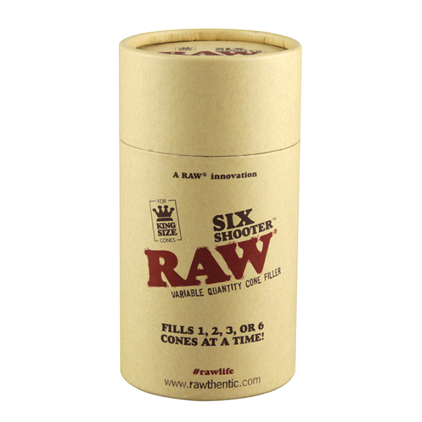 Rellenadora de conos Raw Six Shooter King Size para facilitar llenado