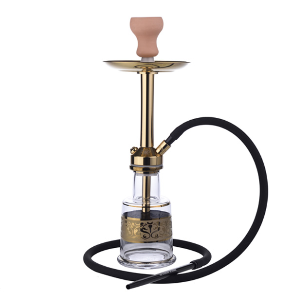 Shisha Al Malik Guisser Gold de 50 cm para fumar en grupo