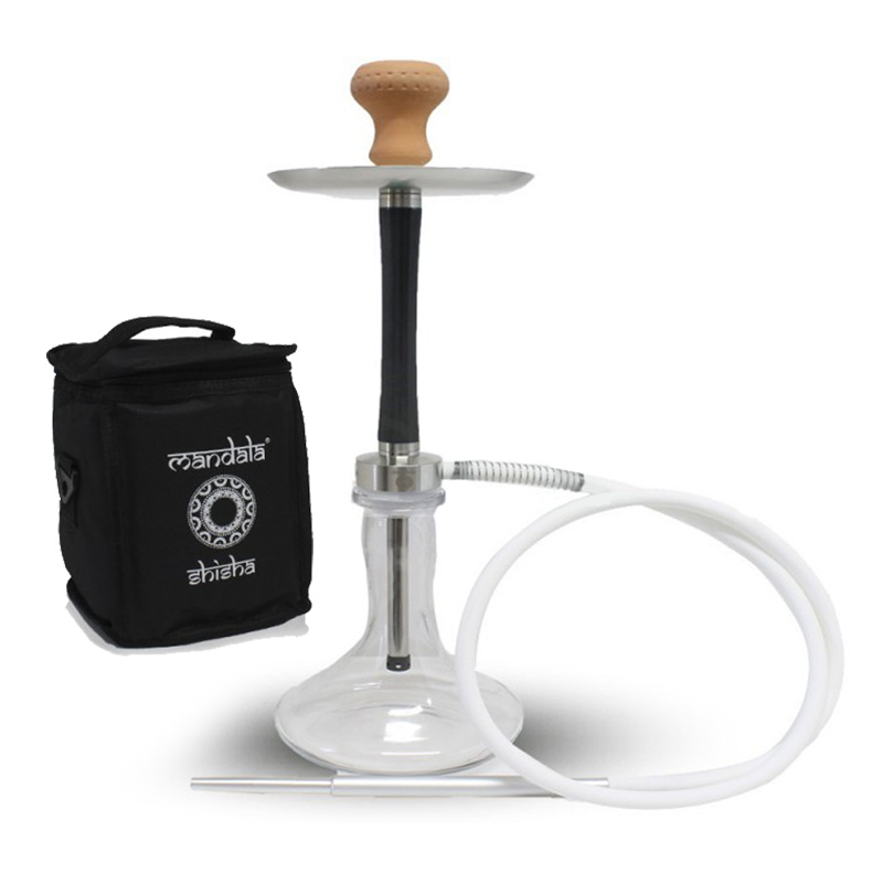 Shisha Mandala Z-13 Silver/Black con bolsa 60 cm para fumar