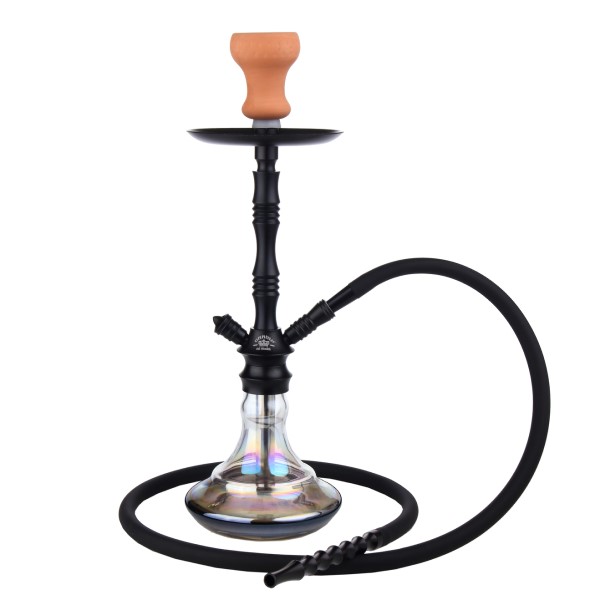 Shisha Al Malik Tabounte Black 50 cm de alta calidad para uso en fumadores