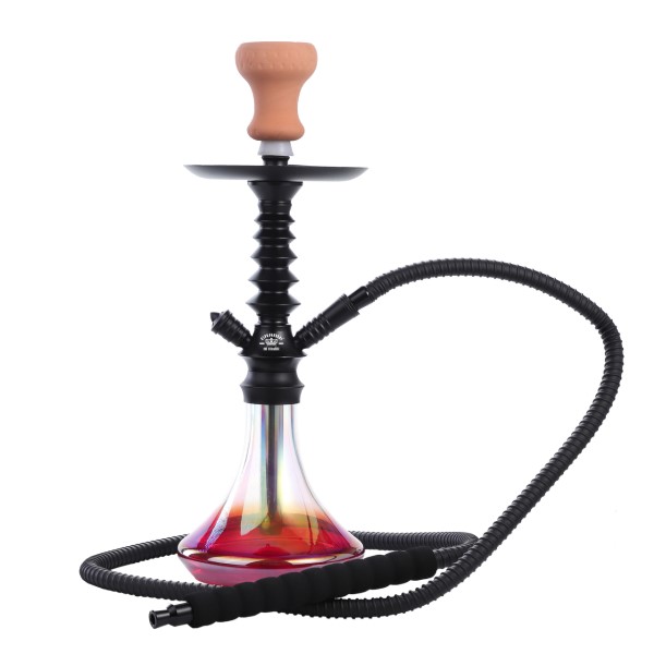 Shisha Al Malik Tiznit Red de 45 cm para fumar en grupo