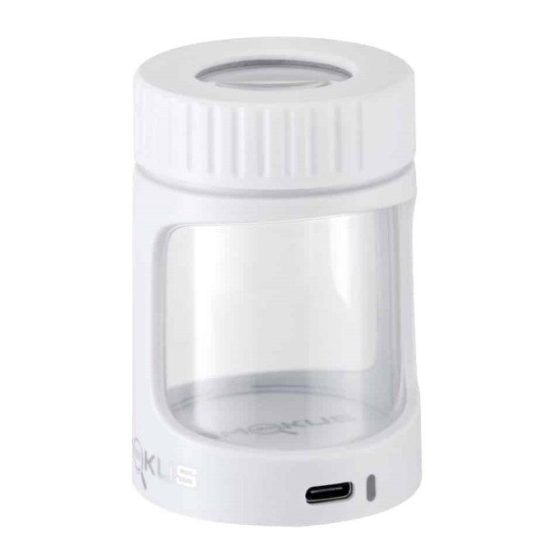 Envase hermético Smokus Focus Horizon Jar White para almacenamiento seguro