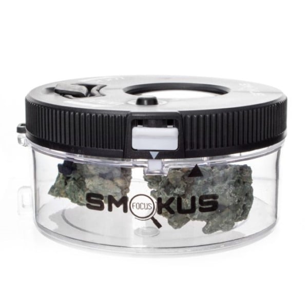 Envase hermético Smokus Focus Jetpack Black para almacenamiento seguro