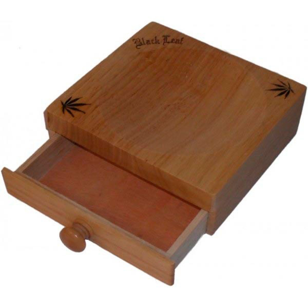 Tabla de corte con cajón para almacenamiento Black Leaf