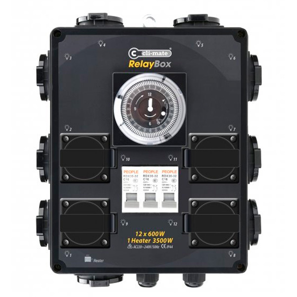 Temporizador Cli-mate para control de iluminación y calefacción en cultivo