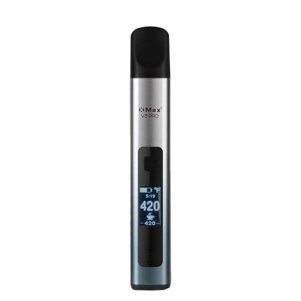 Vaporizador X-vape X-max V3 Pro color plata para inhalación