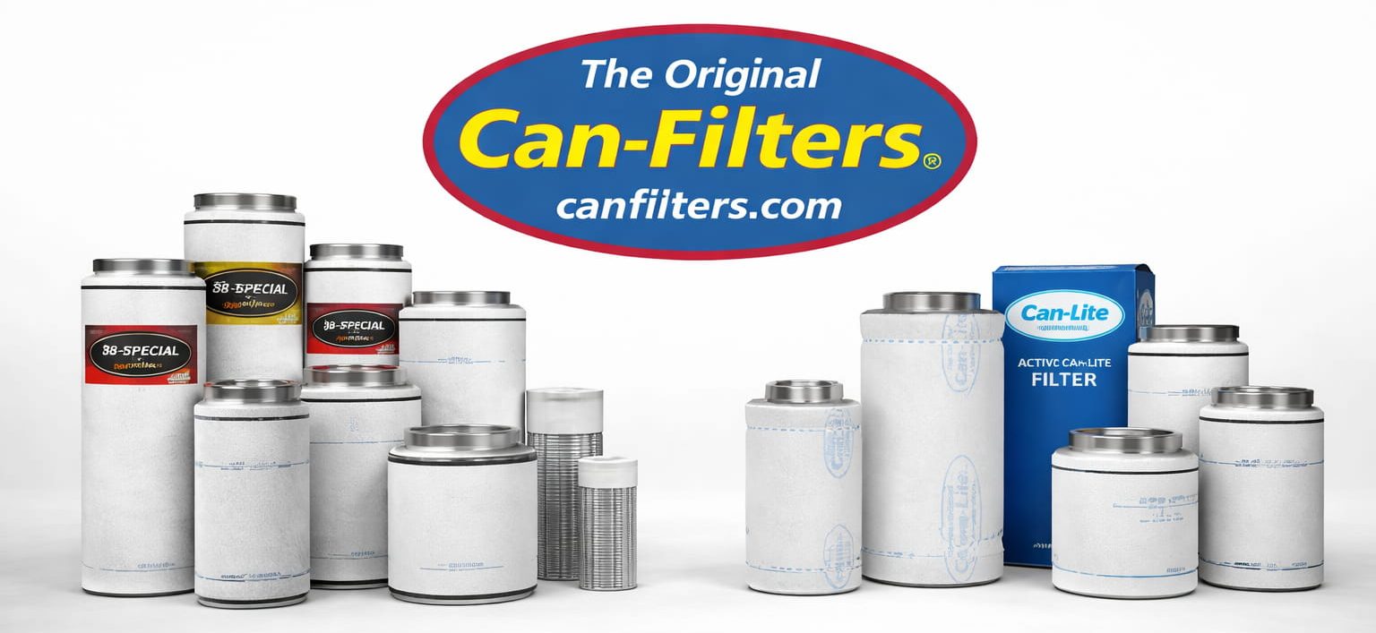 Filtros de carbón activo Can-Filters para control de olor en cultivo indoor