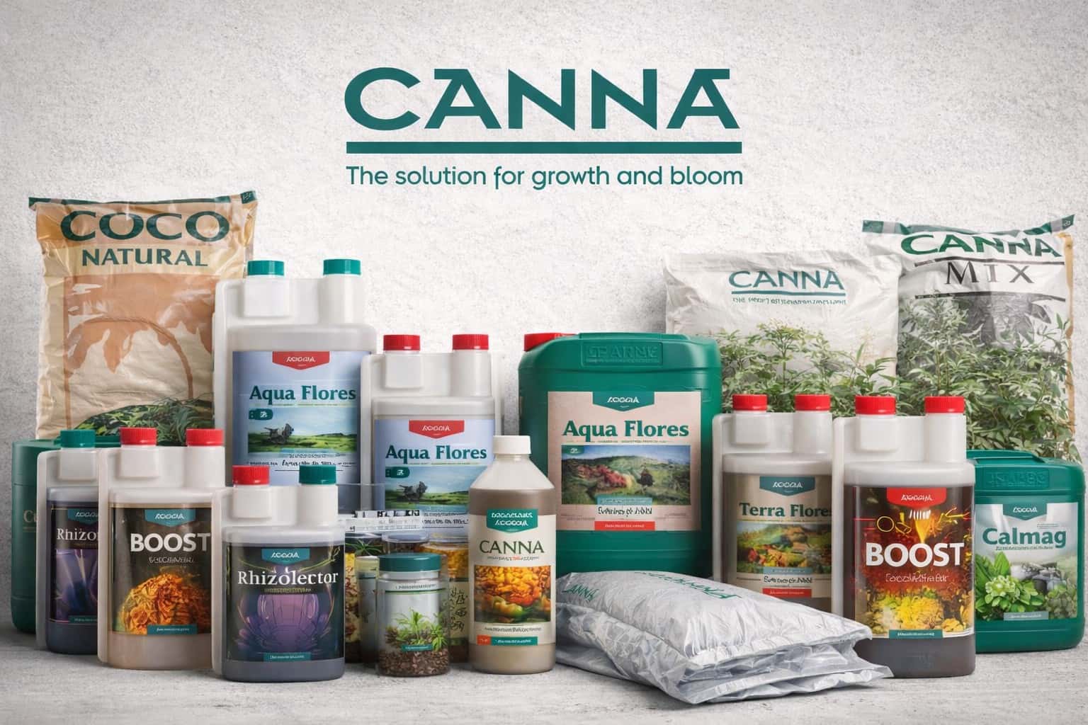 Fertilizantes CANNA para tierra coco hidroponía y aqua