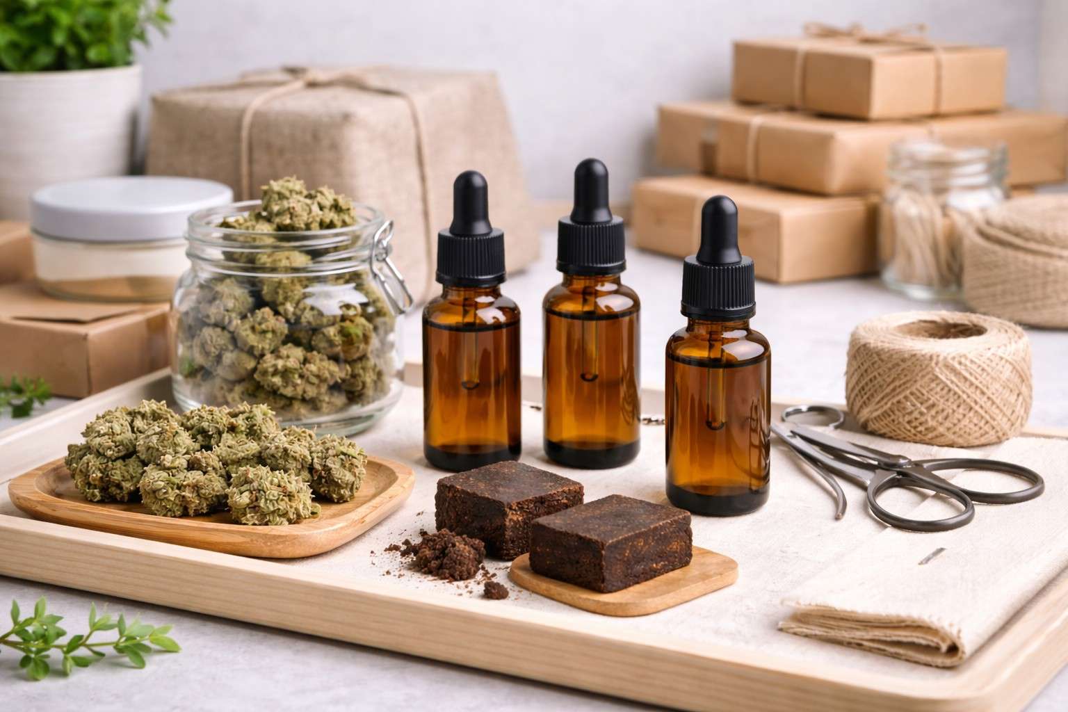 Catálogo visual de productos CBD: flores de CBD, hash, aceites y cosmética natural