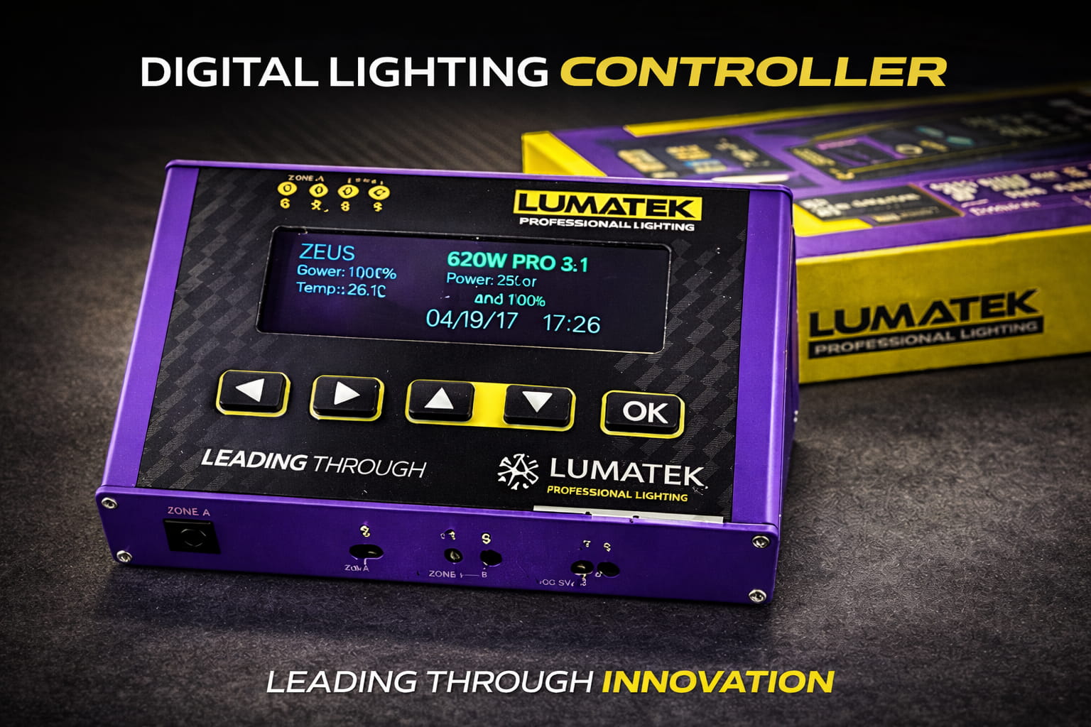 Controlador Digital Lumatek para gestión de iluminación LED y HID en cultivo interior
