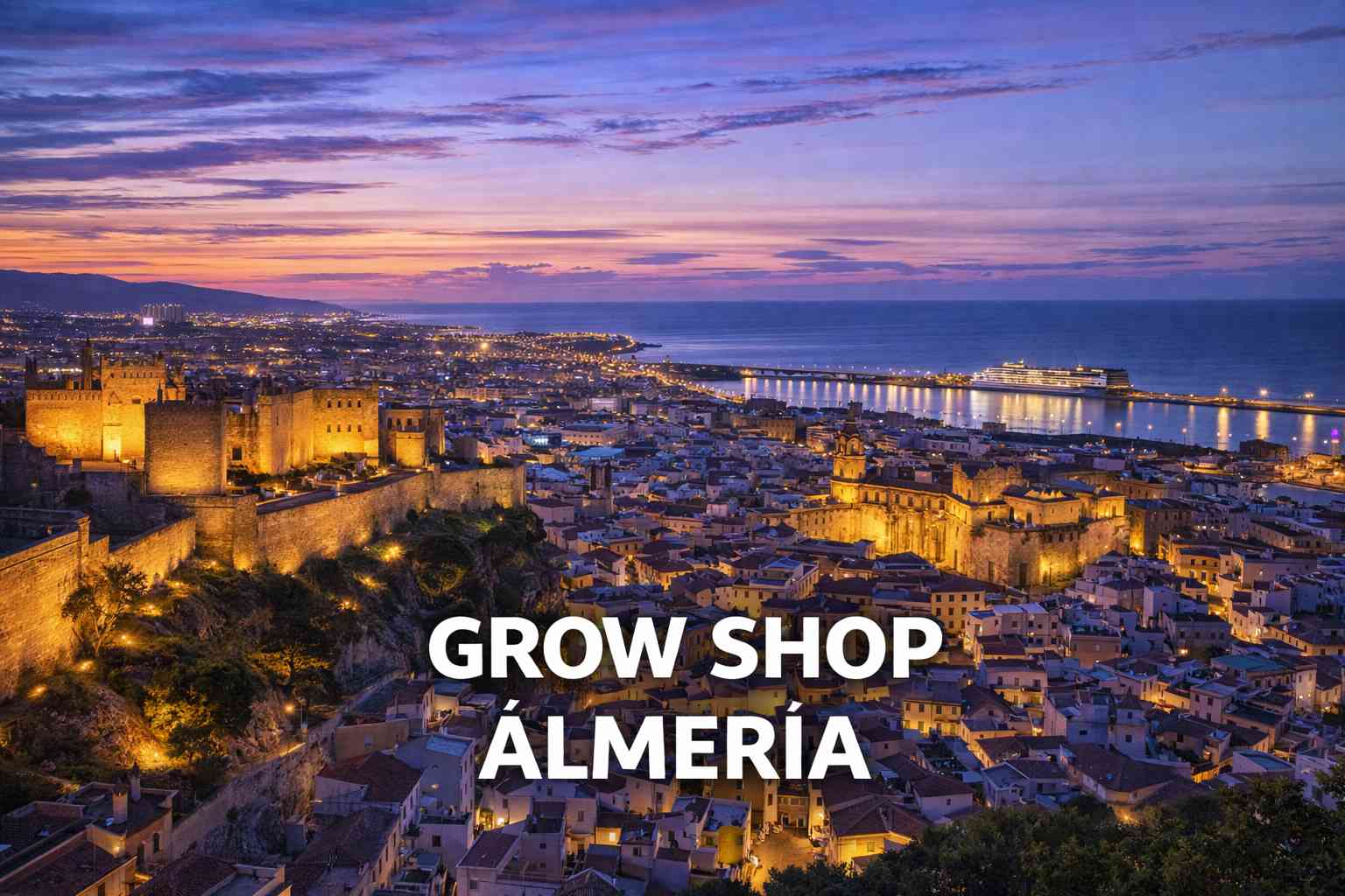 Vista de Almería relacionada con grow shop, semillas de marihuana y tienda CBD