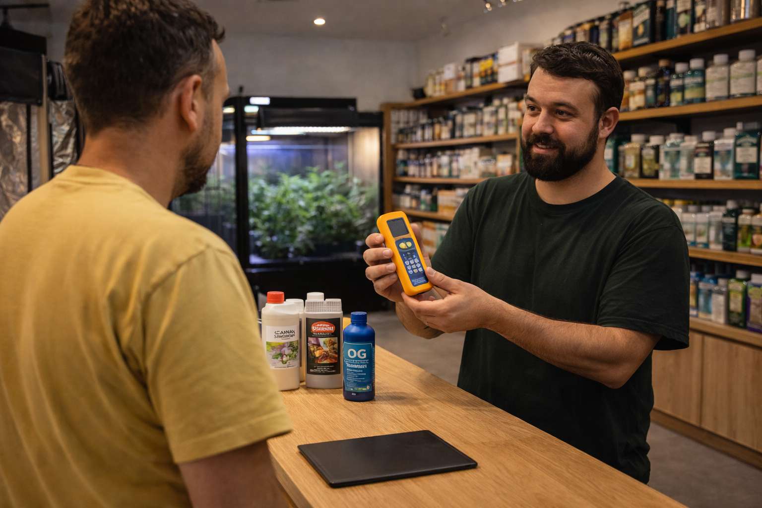 Asesoramiento en grow shop de Elche con productos de cultivo, fertilizantes y control del entorno