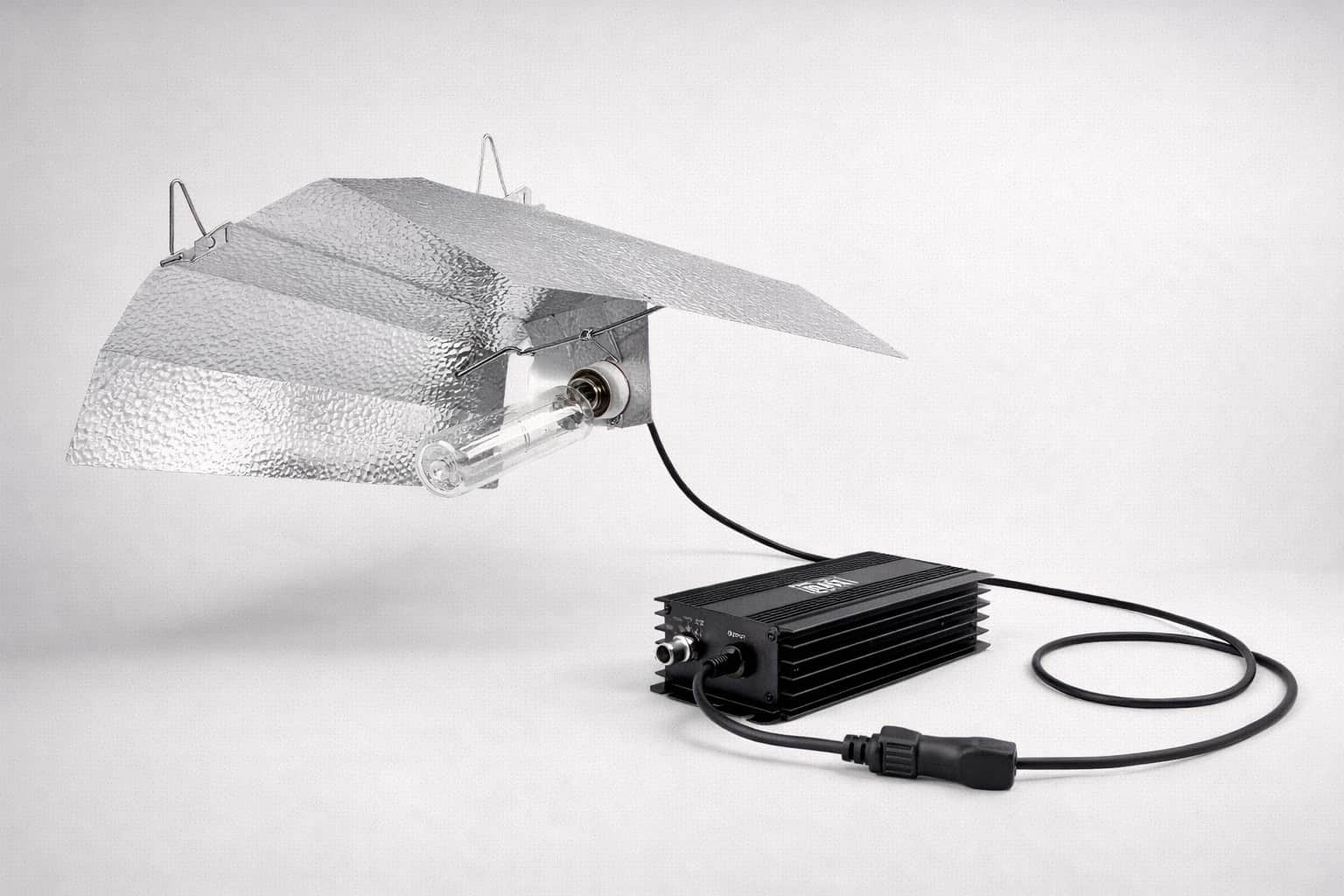 Kit de iluminación HPS completo con reflector, bombilla de sodio y balastro electrónico para cultivo indoor