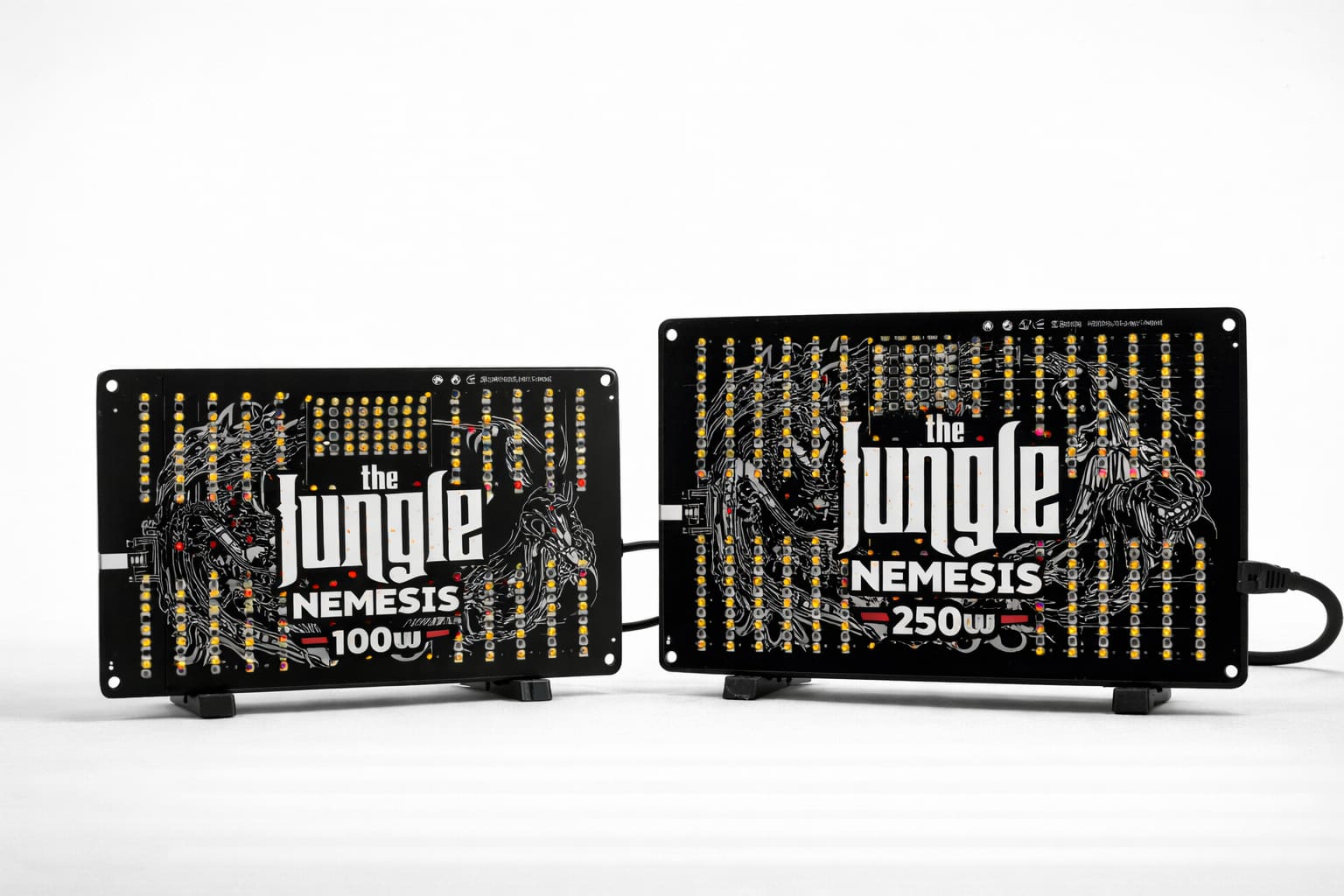 Paneles LED Jungle Jackson Nemesis de 100W y 250W para cultivo interior