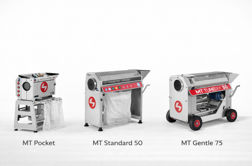 Gama de peladoras Master Trimmer MT Tumbler y MT Standard para cannabis