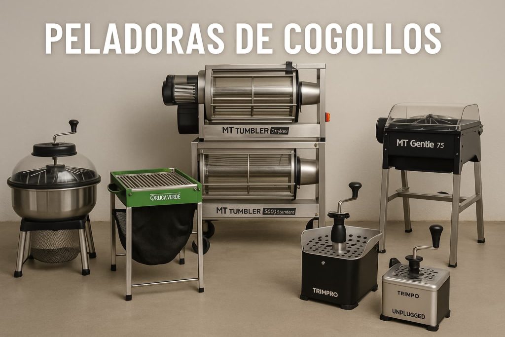 Peladoras de cogollos profesionales y domésticas para trimming manual e industrial