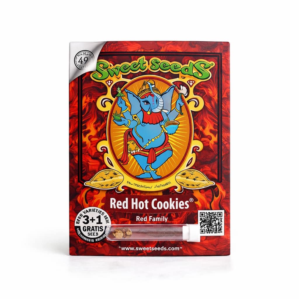 Logo Sweet Seeds con diseño artístico y semillas de cannabis