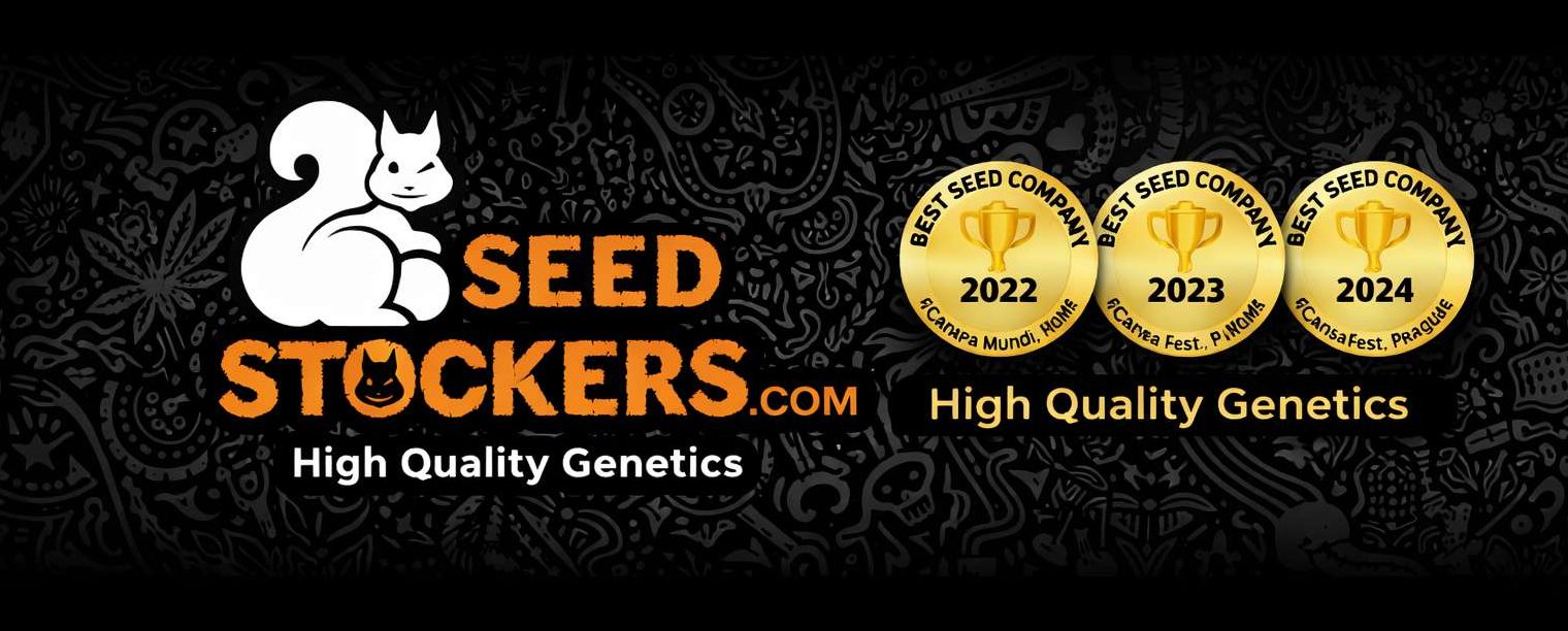 Logo Seedstockers junto a medallas Best Seed Company 2022, 2023 y 2024