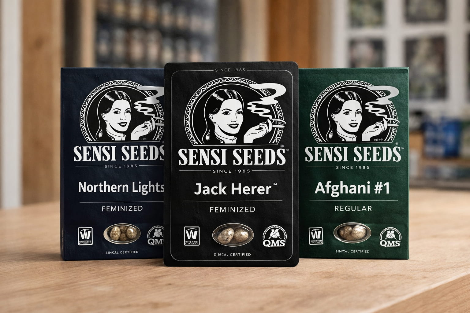 Semillas Sensi Seeds Jack Herer, Northern Lights y Afghani #1