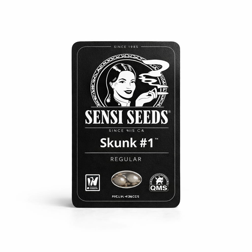 Semillas Skunk #1 regulares de Sensi Seeds en envase original