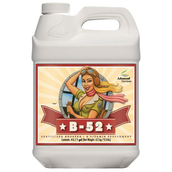Envase de B 52 Advanced Nutrients para cultivo
