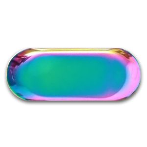 Bandeja Acero Inoxidable Rainbow 18x8.5 cm.