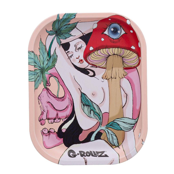 Bandeja Metal 18x14 cm. G-Rollz Mushroom Lover
