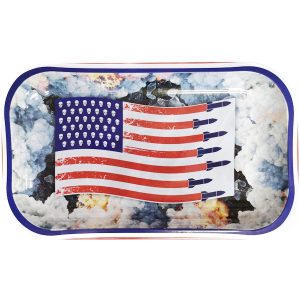 Bandeja Metal 27x16 cm. Bandera USA