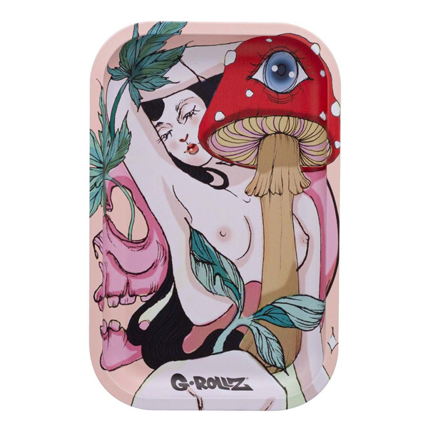 Bandeja Metal 27x16 cm. G-Rollz Mushroom