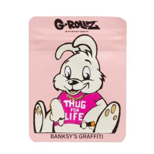 Bolsa Antiolor Banksy Thug Life 65x85 mm. Pack 50 ud.