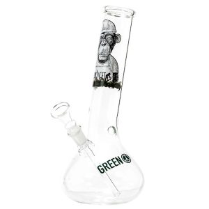 Bong Cristal Green Line Monkey 25 cm.
