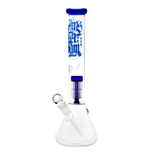 Bong Cristal Ice Percolator Recto Amsterdam 40 cm. Blue