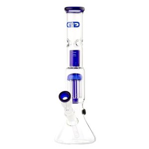 Bong Cristal Percolator OG Blue 37 cm. Ø45 mm.